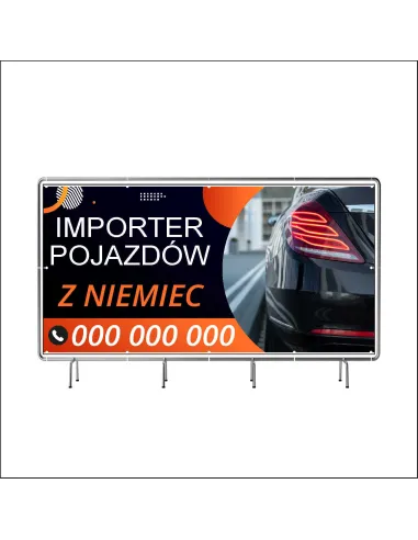 Baner z Nadrukiem Reklamowy 130x80 cm Oczkowany Importer