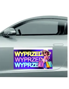 Reklama Magnetyczna – Na Samochód Magnes 60x30 Wyprzedaż