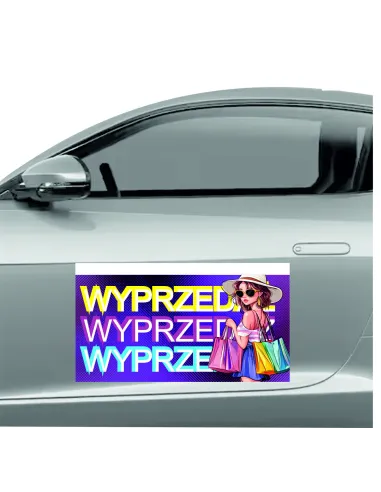 Reklama Magnetyczna – Na Samochód Magnes 60x30 Wyprzedaż