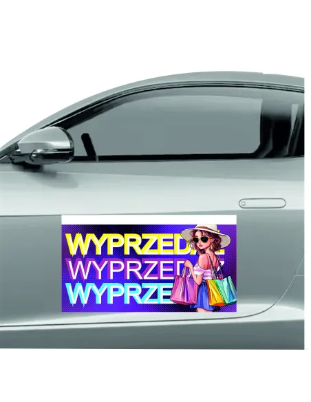 Reklama Magnetyczna – Na Samochód Magnes 60x30 Wyprzedaż