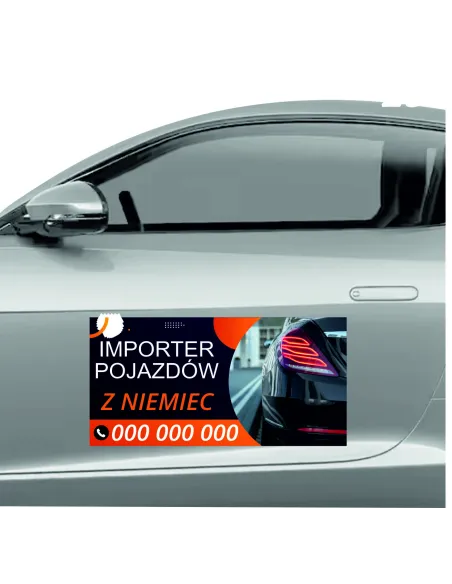 Reklama Magnetyczna – Na Samochód Magnes 60x30 Importer