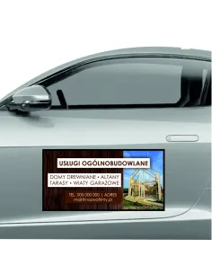 Reklama Magnetyczna na Samochód Magnes 60x30 cm Usługi