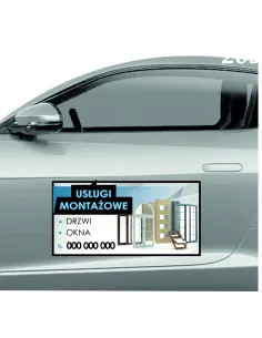Reklama Magnetyczna – Na Samochód Magnes 60x30 Usługi
