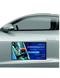 Reklama Magnetyczna na Samochód Magnes 60x30 Usługi