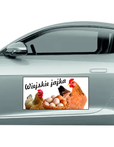 Reklama Magnetyczna – Na Samochód Magnes 60x30 Wiejskie
