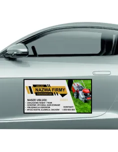 Reklama Magnetyczna 60x30 cm Magnes Samochód Usługi