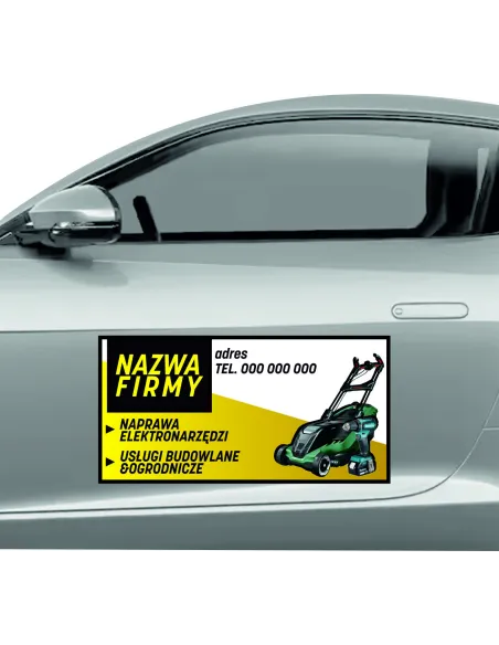 Magnes na Samochód Reklama Magnetyczna 60x30 cm Naprawa