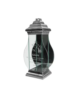 Znicz Lampion Personalizowany z – Dedykacją Grawerem