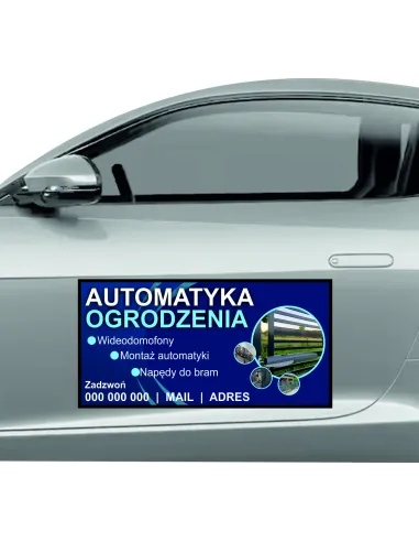 Reklama Magnetyczna Magnes Samochód 60x30 Automatyczne
