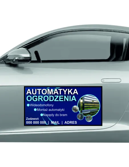 Reklama Magnetyczna Magnes Samochód 60x30 Automatyczne