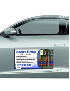 Reklama Magnetyczna Magnes Samochód 60x30 cm Usługi