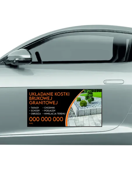 Reklama Magnetyczna – Na Samochód Magnes 60x30 Układanie