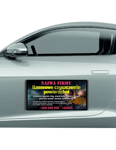 Reklama Magnetyczna – Na Samochód Magnes 60x30 Laserowe