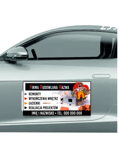 Reklama Magnetyczna na Samochód Magnes 60x30 cm Firma