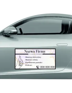 Reklama Magnetyczna na Samochód Magnes 60x30 Stylizacja