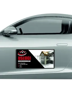 Reklama Magnetyczna Magnes Samochód 60x30 Usługi Pamiątkowe