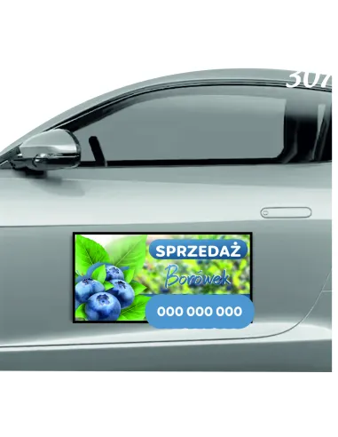 Magnes na Samochód Reklama Magnetyczna 60x30 cm Sprzedaż