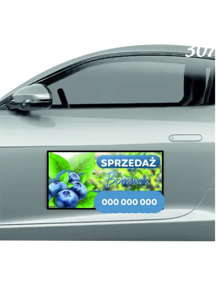 Magnes na Samochód Reklama Magnetyczna 60x30 cm Sprzedaż