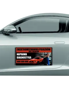 Reklama Magnetyczna – Na Samochód Magnes 60x30 Pojazdów