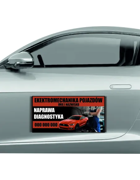 Reklama Magnetyczna – Na Samochód Magnes 60x30 Pojazdów