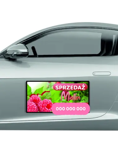 Reklama Magnetyczna na Samochód Magnes 60x30 cm Sprzedaż