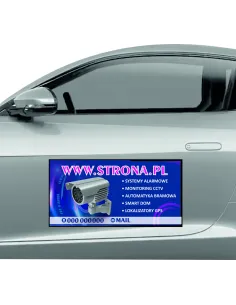 Magnes na Samochód Reklama Magnetyczna 60x30 cm Systemy