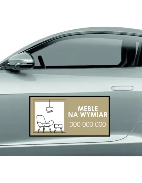 Reklama Magnetyczna Magnes Samochód 60x30 Meble Wymiar