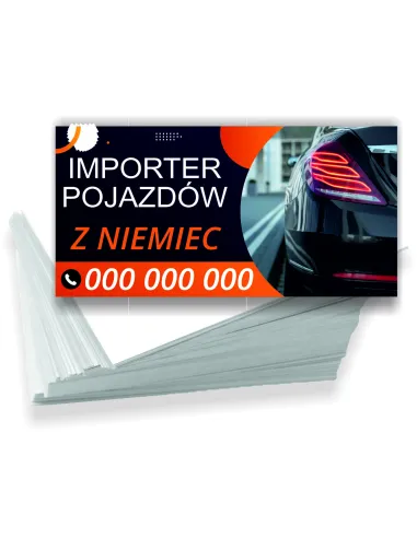 Wizytówki Firmowe Reklamowe 100szt Różne Wzory Importer