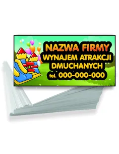 Wizytówki Firmowe Reklamowe 100szt Różne Wzory Wynajem