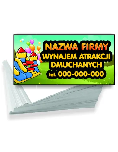 Wizytówki Firmowe Reklamowe 100szt Różne Wzory Wynajem