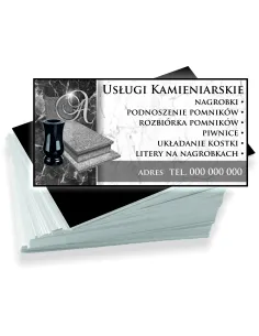 Wizytówki Firmowe Reklamowe 100szt Różne Wzory Usługi