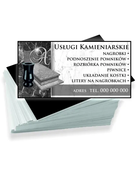 Wizytówki Firmowe Reklamowe 100szt Różne Wzory Usługi