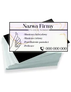 Wizytówki Firmowe Reklamowe 100szt Różne Wzory Stylizacja