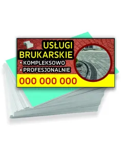 Wizytówki 100szt Firmowe Reklamowe Różne Wzory Usługi