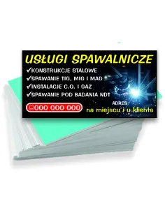 Wizytówki Firmowe Reklamowe 100szt Różne Personalizowany