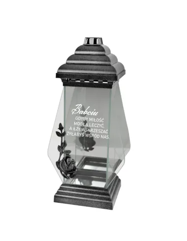 Znicz Kapliczka z Napisem Personalizowany z Grawerem