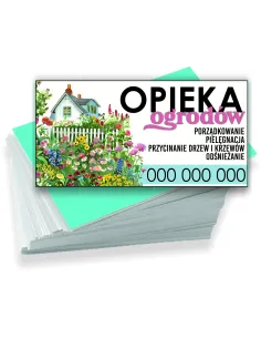 Wizytówki Firmowe Reklamowe 1000szt Różne Wzory Opieka