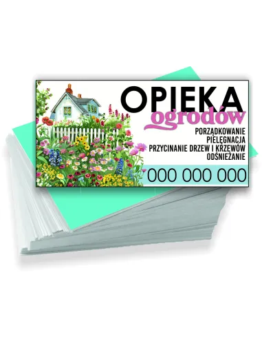 Wizytówki Firmowe Reklamowe 1000szt Różne Wzory Opieka