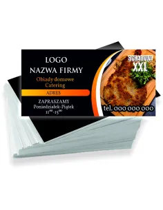 Wizytówki Firmowe Reklamowe 1000szt Różne Wzory Obiady