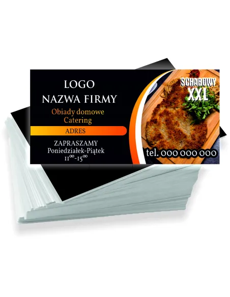Wizytówki Firmowe Reklamowe 1000szt Różne Wzory Obiady