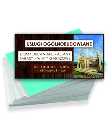 Wizytówki Firmowe Reklamowe 200 szt Różne Wzory Usługi