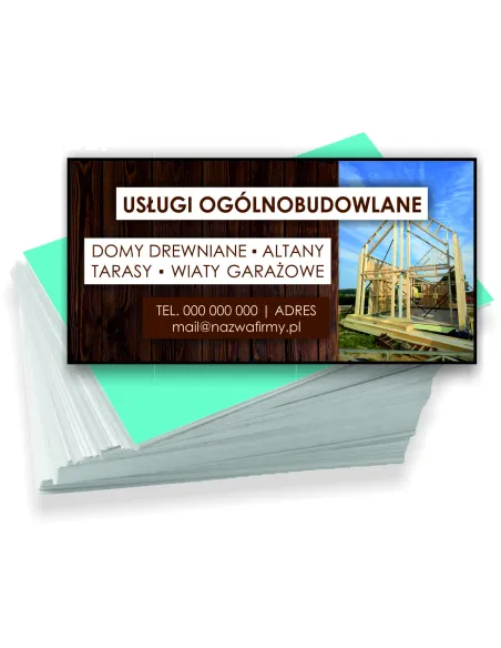 Wizytówki Firmowe Reklamowe 200 szt Różne Wzory Usługi