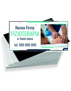 Wizytówki Firmowe Reklamowe 200 szt Różne Wzory Fizjoterapia