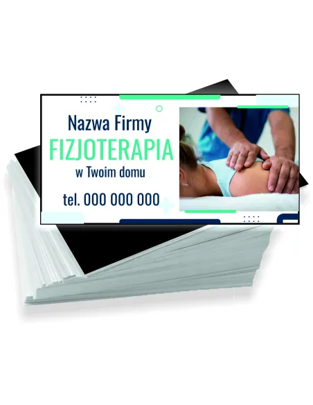 Wizytówki Firmowe Reklamowe 200 szt Różne Wzory Fizjoterapia