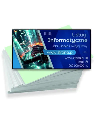 Wizytówki 200 szt Firmowe Reklamowe Różne Wzory Usługi