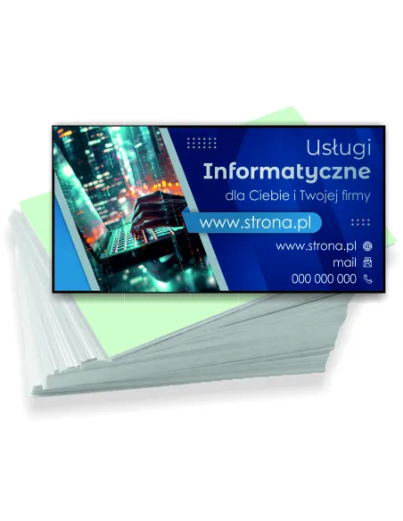 Wizytówki 200 szt Firmowe Reklamowe Różne Wzory Usługi