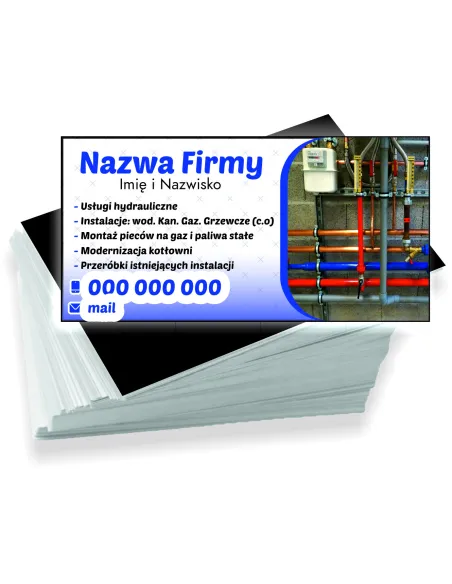 Wizytówki Firmowe Reklamowe 200 szt Różne Wzory z Nadrukiem