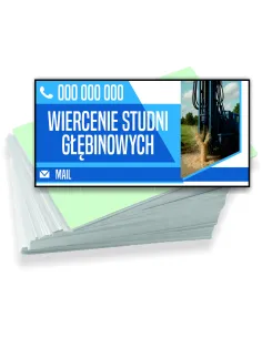 Wizytówki Firmowe Reklamowe 200 szt Różne Wzory Wiercenie
