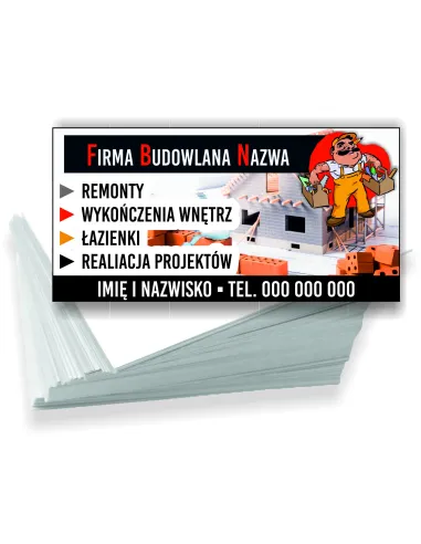 Wizytówki Firmowe Reklamowe 200 szt Różne Personalizowany