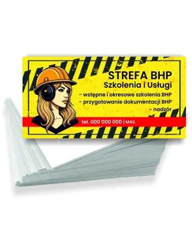 Wizytówki Firmowe Reklamowe 200 szt Różne Wzory Szkolenia